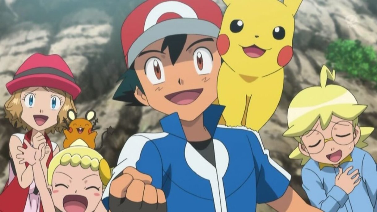 Anime de Pokémon Kalos Ash Serena Lem Clem