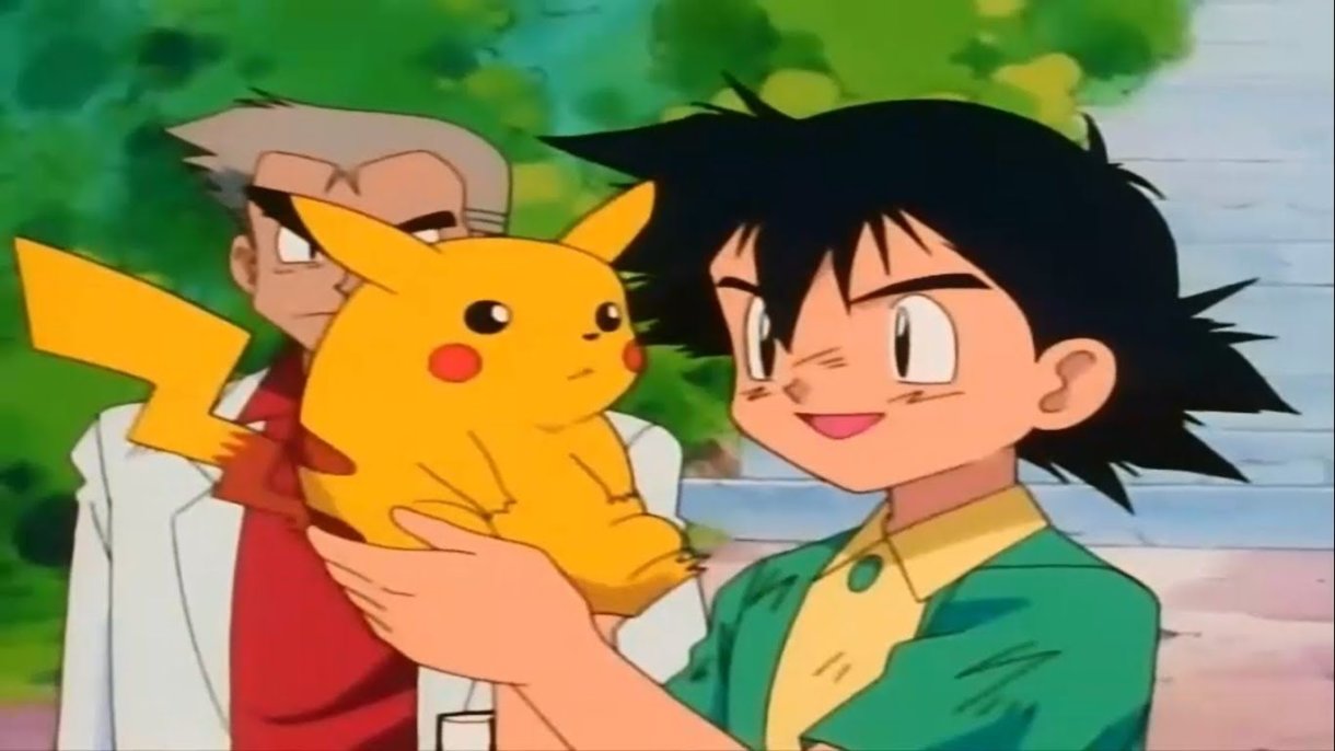 Ash y Pikachu anime Pokémon