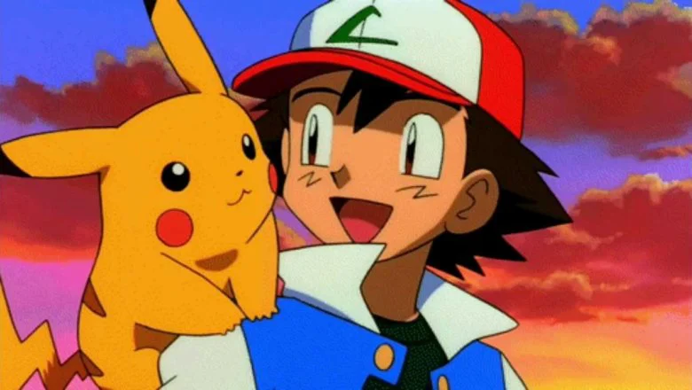 Ash y Pikachu anime de Pokémon