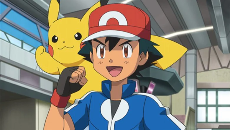 Ash y Pikachu anime de Pokémon Kalos