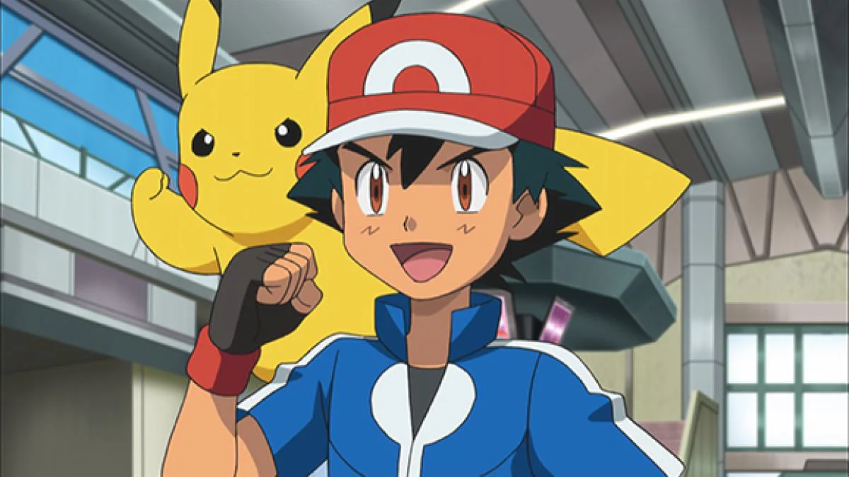 Ash y Pikachu anime de Pokémon Kalos