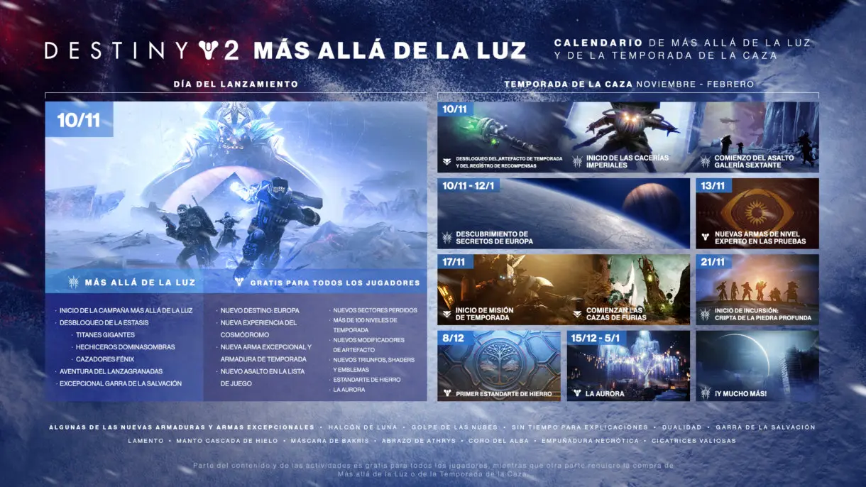 Destiny 2 Temporada de la Caza