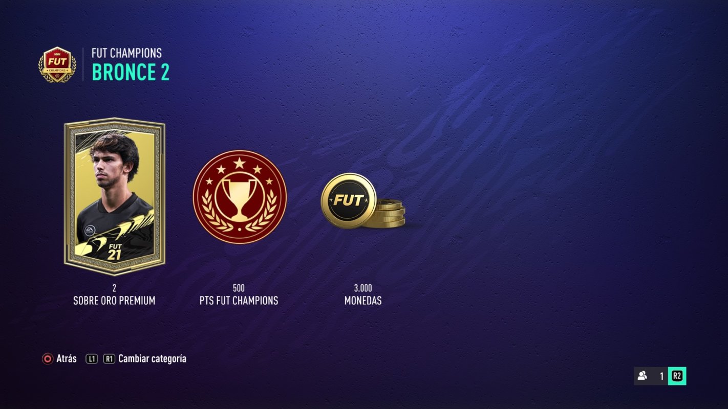 FIFA 21 todas las de FUT Champions en los distintos rangos