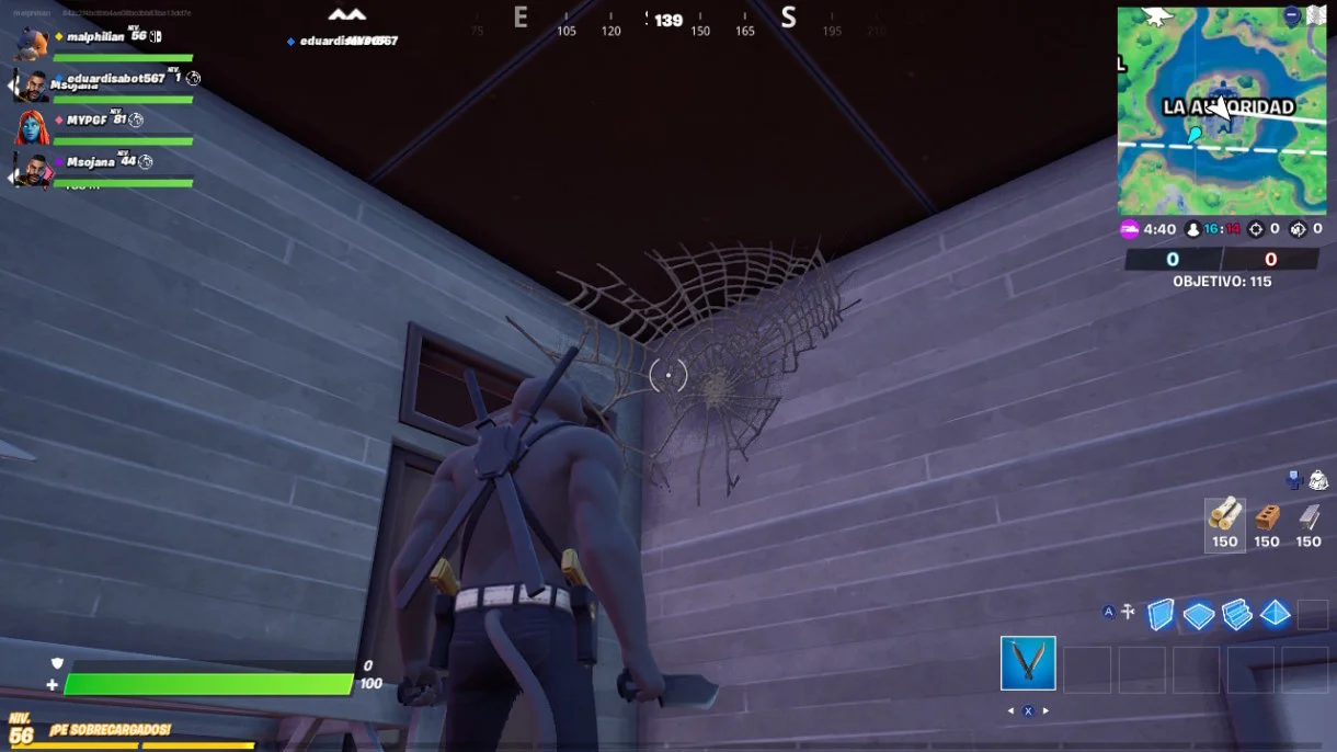 Fortnite Telaranas