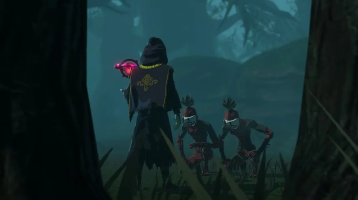 Hyrule Warriors La Era del Cataclismo personaje misterioso espalda