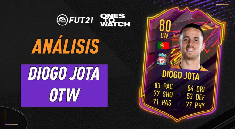 Imagen de FIFA 21: análisis de Diogo Jota Ones to Watch, la primera carta free to play de Ultimate Team