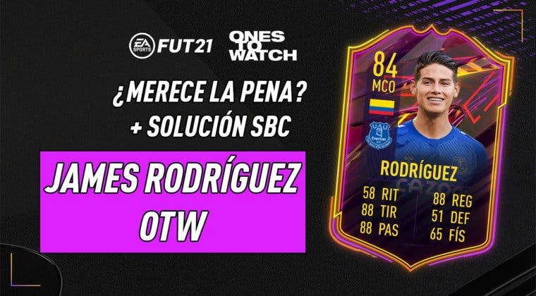 Imagen de FIFA 21: ¿Merece la pena James Rodríguez OTW? + Solución de su SBC