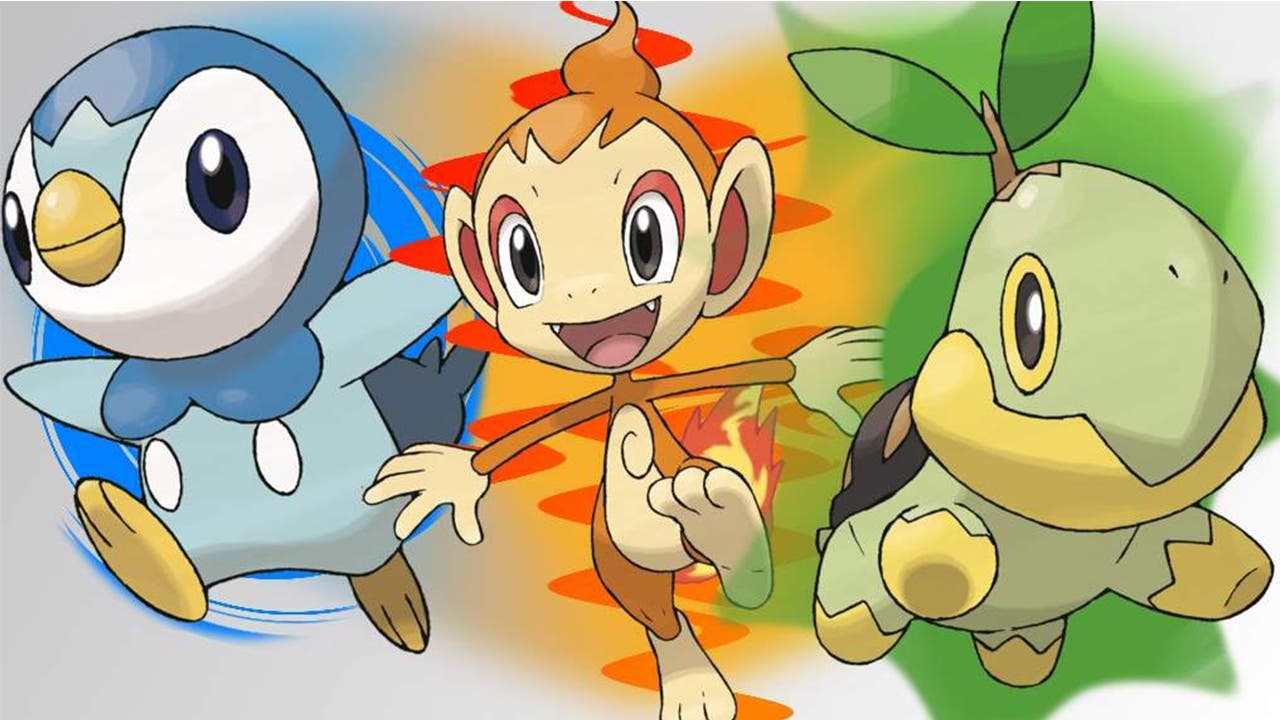 Turtwig Chimchar Piplup Pokémon iniciales