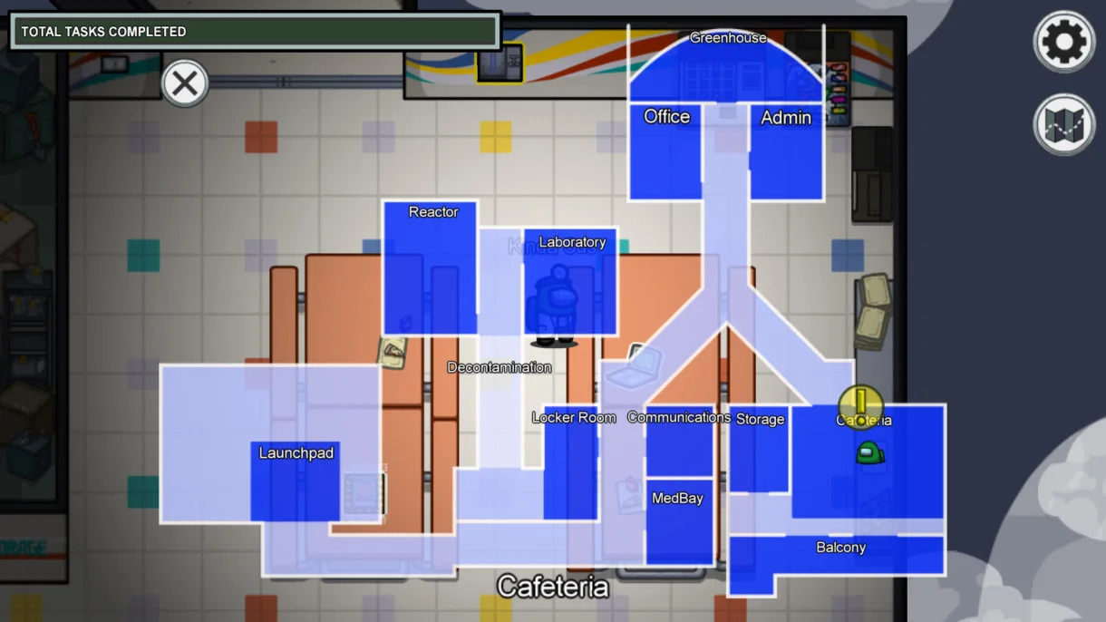 among us mira hq mapa