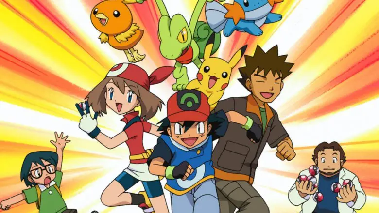 anime de Pokémon Hoenn Aura Max Ash Brock