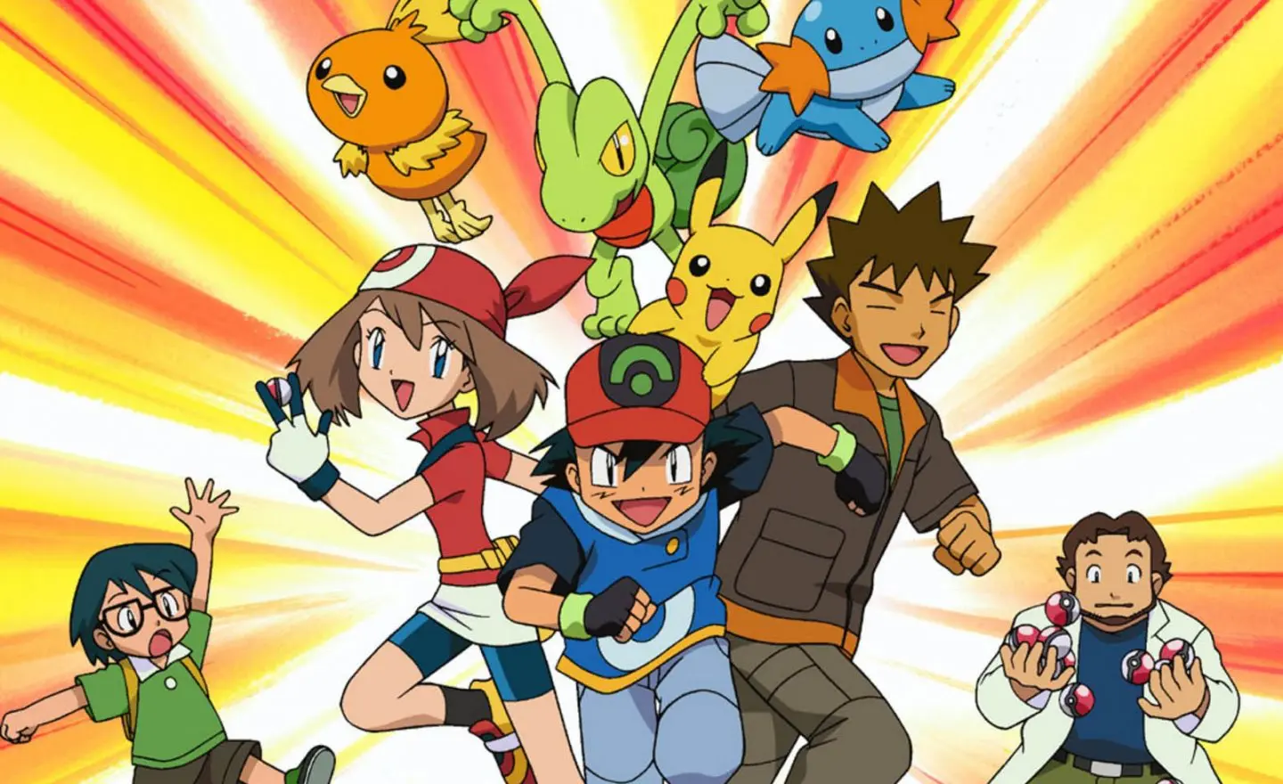 anime de Pokémon Hoenn Aura Max Ash Brock