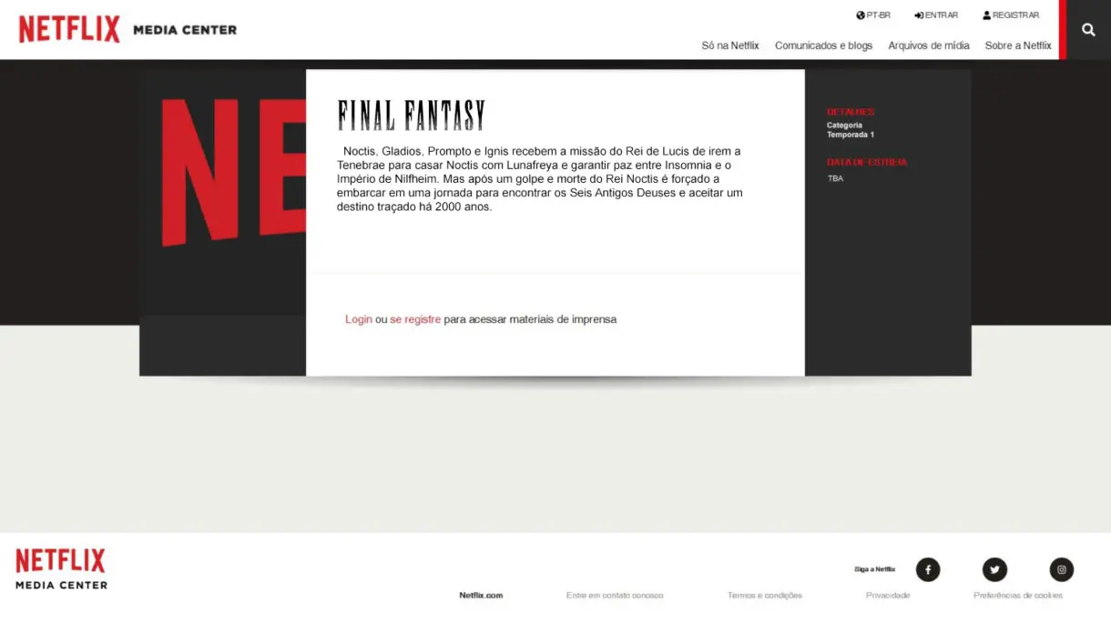 final fantasy netflix