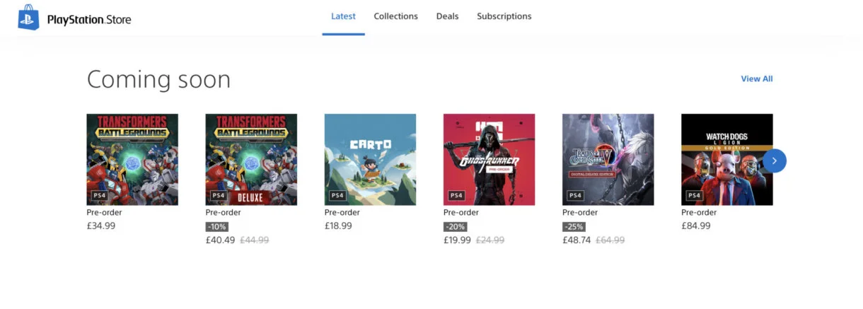 ps store web 2