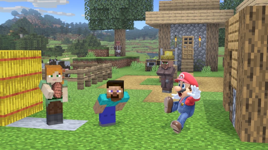 super smash bros ultimate minecraft