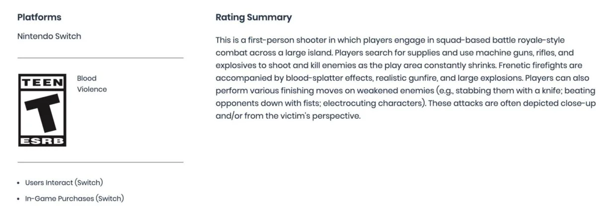 switch apex legends esrb
