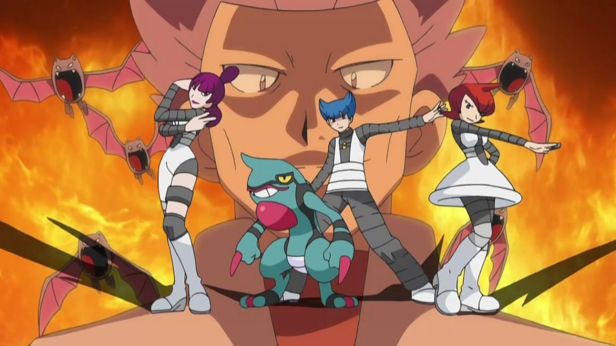 Anime de Pokémon Equipo Galaxia