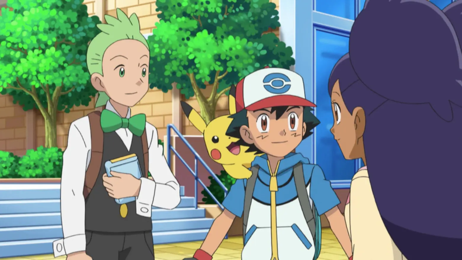 Anime de Pokemon Ash Iris Millo