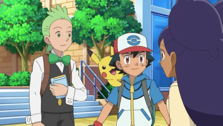Anime de Pokemon Ash Iris Millo