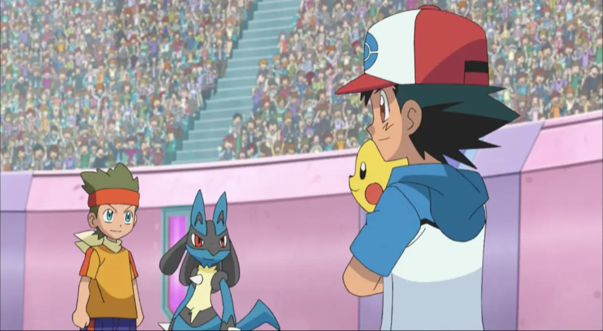 Anime de Pokemon Ash vs Cameron