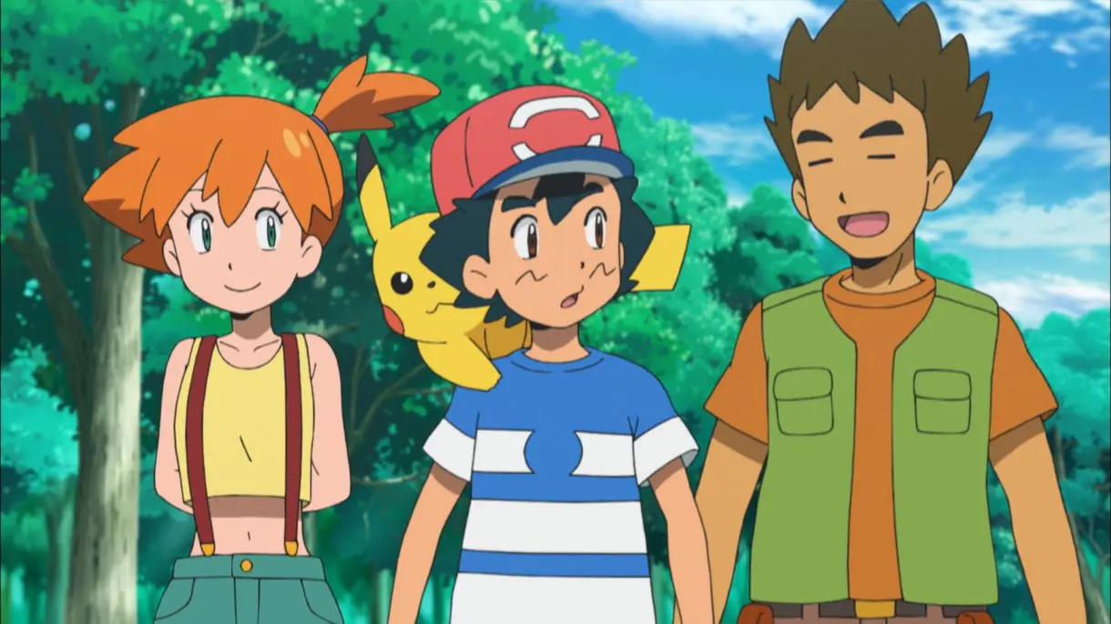 Anime de Pokemon Brock Misty Alola