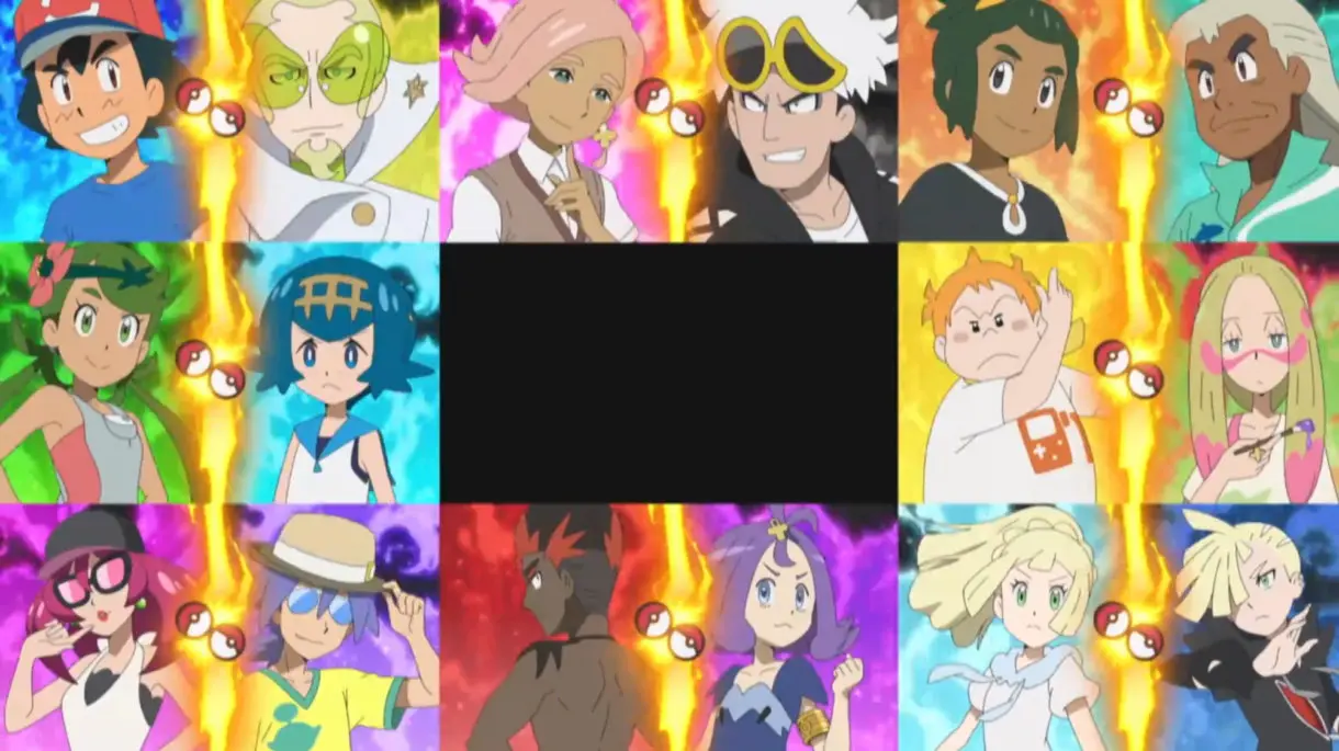 Anime de Pokemon clasificados Liga de Alola
