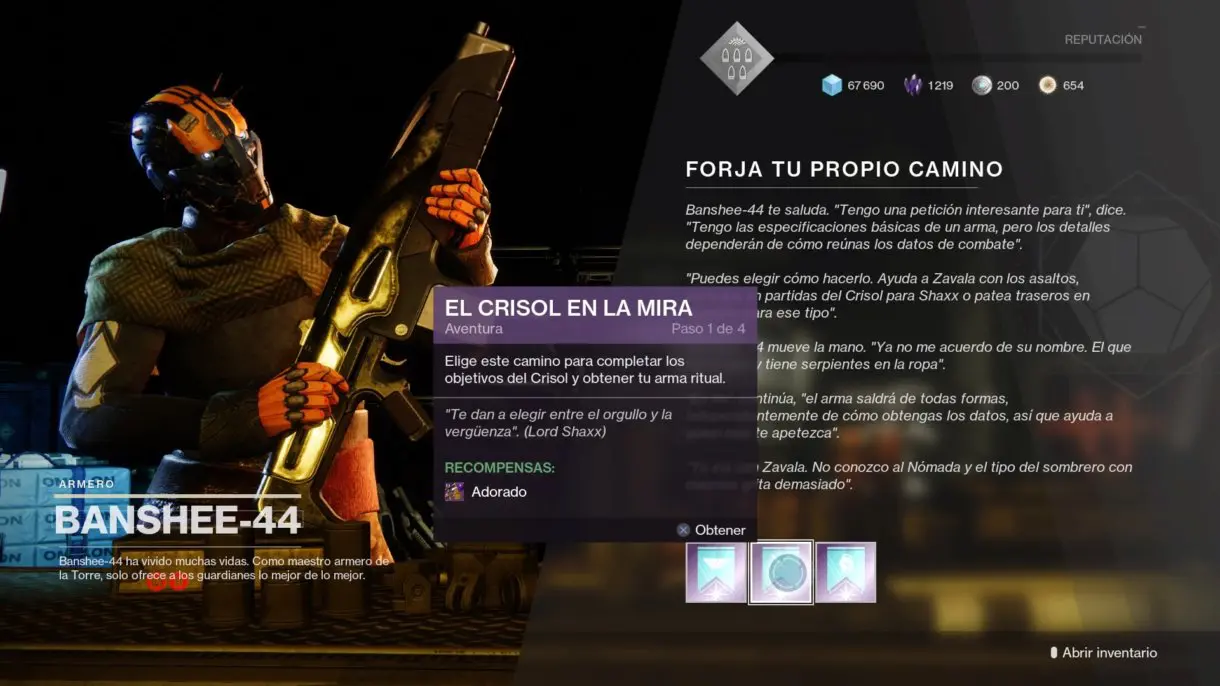 Destiny 2 capacidad de selección de modo de juego para las aventuras