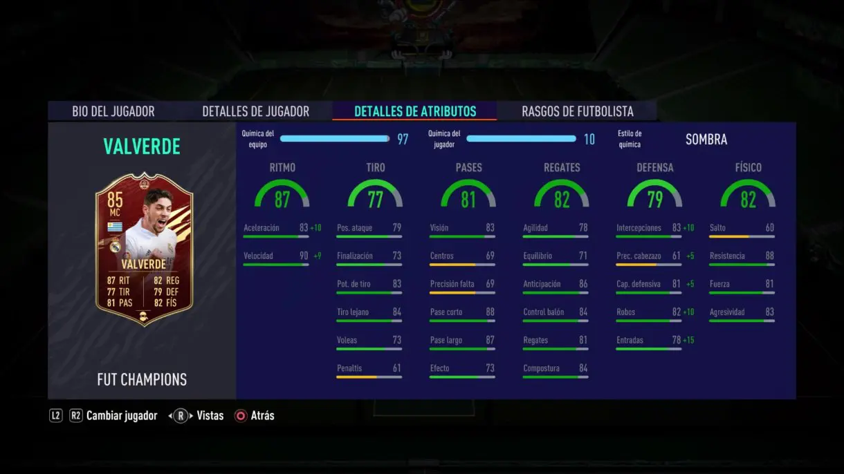 Fede Valverde IF stats in game