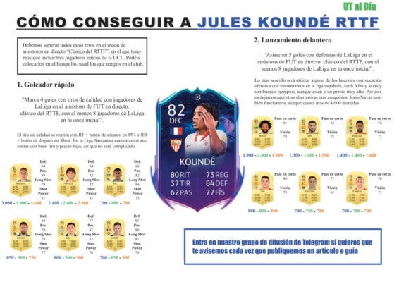 Kounde Rttf / FIFA21 KOUNDE RTTF - Guía para conseguirlo ...