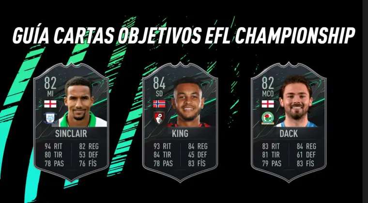 Imagen de FIFA 21: guía para conseguir a King, Sinclair y Dack Objetivos EFL Championship