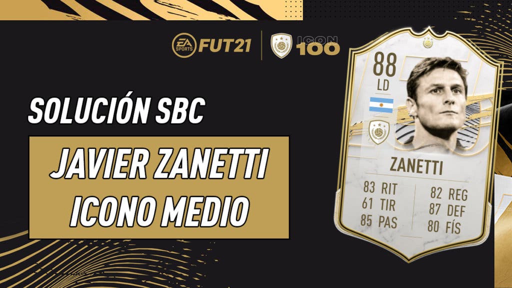 FIFA 21 Ultimate Team Javier Zanetti Icono Medio SBC