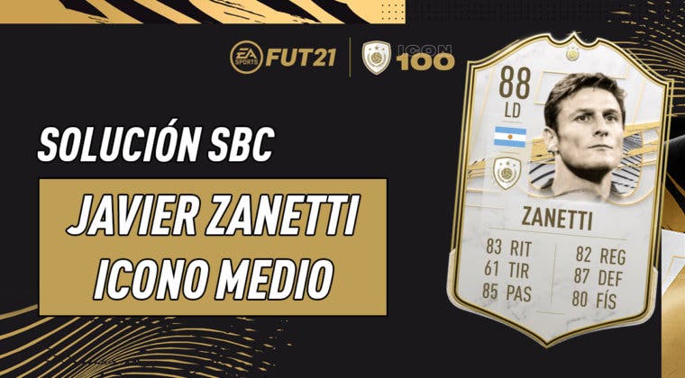 Imagen de FIFA 21: solución al SBC de Javier Zanetti Icono Medio
