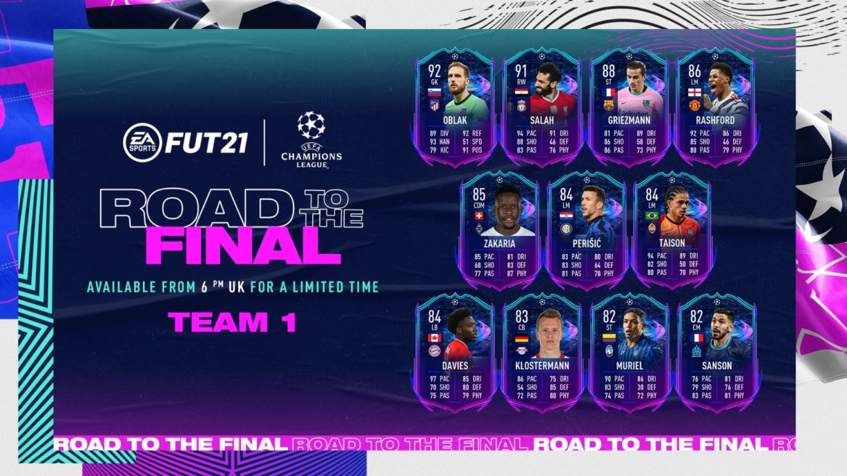 FIFA 21 Ultimate Team Road to the Final (RTTF) Primer equipo