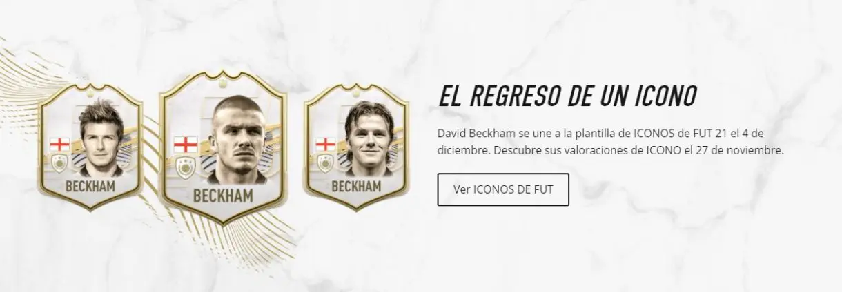 FIFA 21 David Beckham Icono Ultimate Team