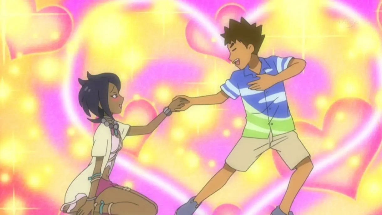anime de Pokemon Brock y Mayla