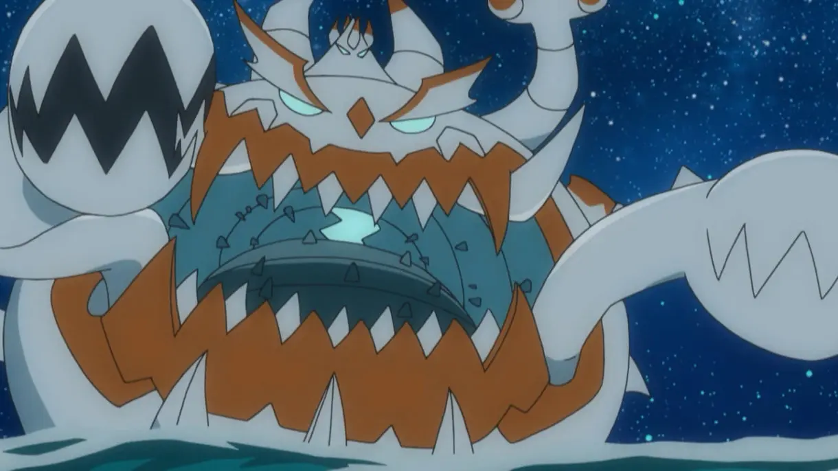 anime de Pokemon Guzzlord shiny