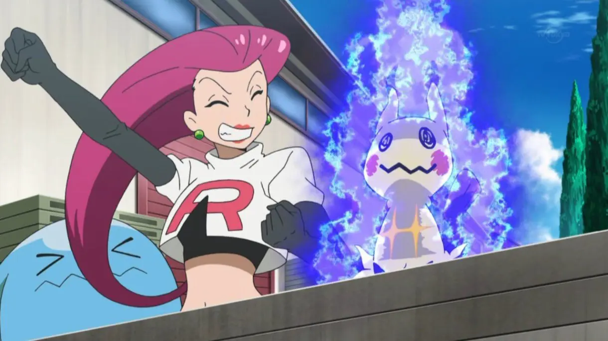 anime de Pokemon Jessie y Mimikyu