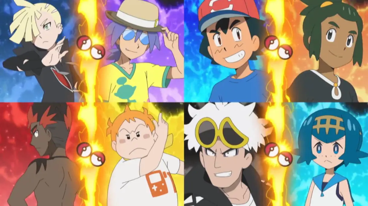 anime de Pokemon Liga Alola cuartos