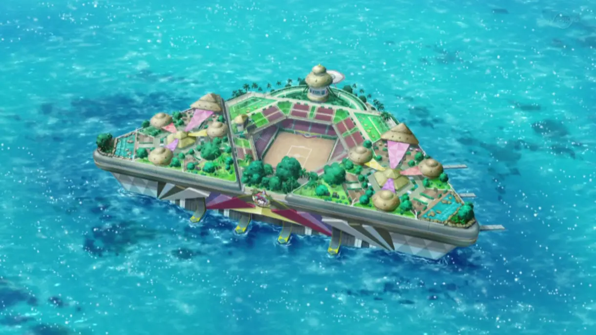 anime de Pokemon Liga Pokemon de Alola