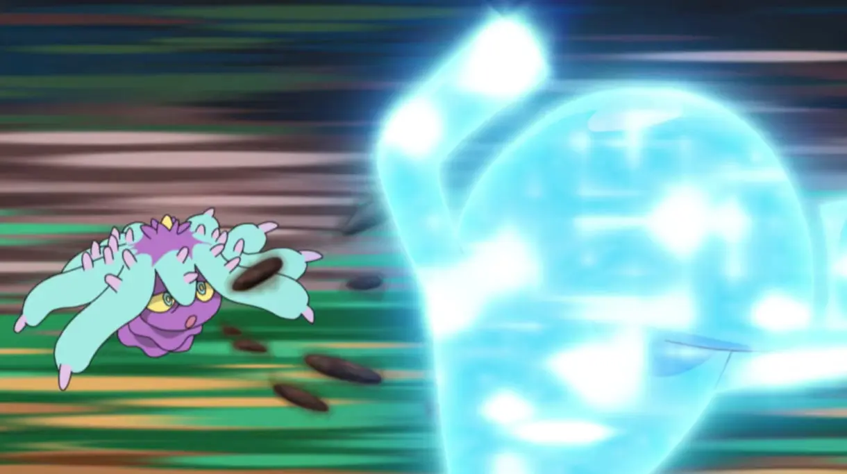 anime de Pokemon Liga Pokemon de Alola Wobbuffet vs Mareanie Team Rocket