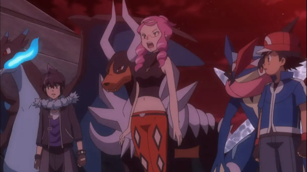 anime de Pokemon Ash Alain Malva