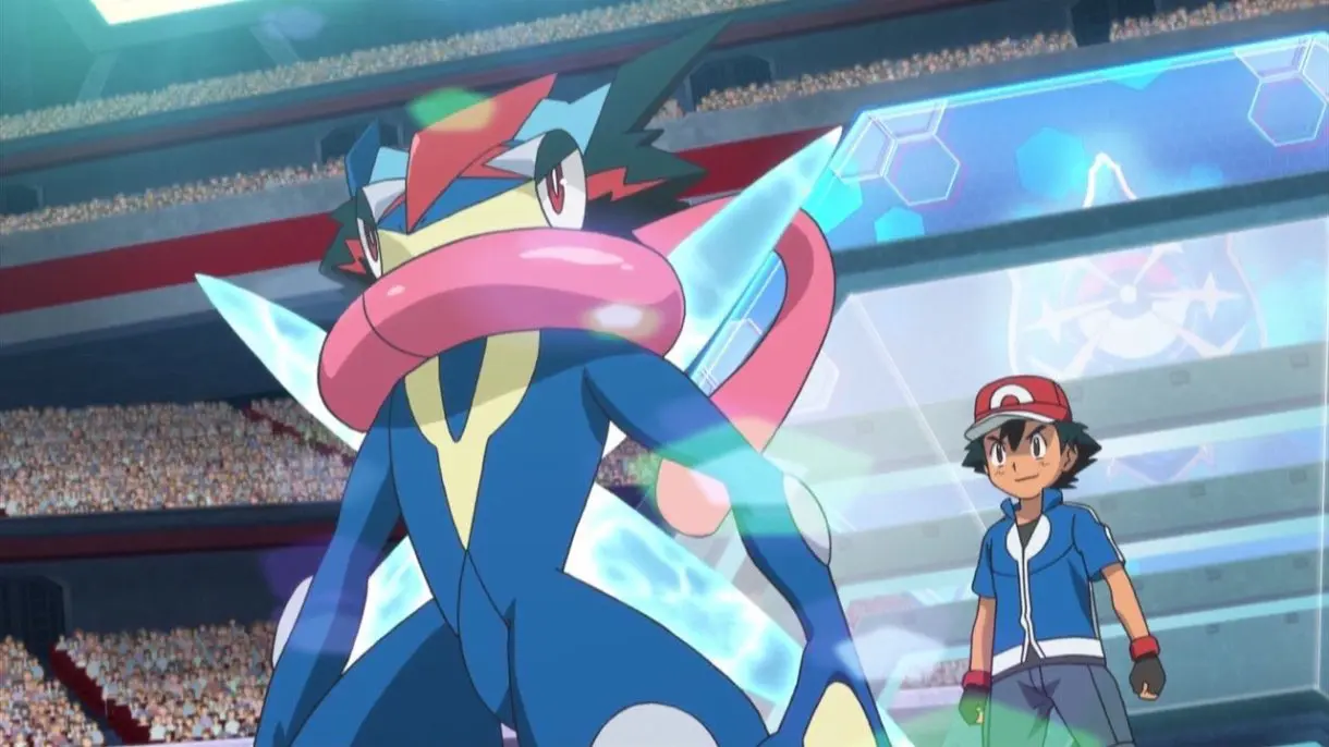 Anime de Pokemon Greninja-Ash