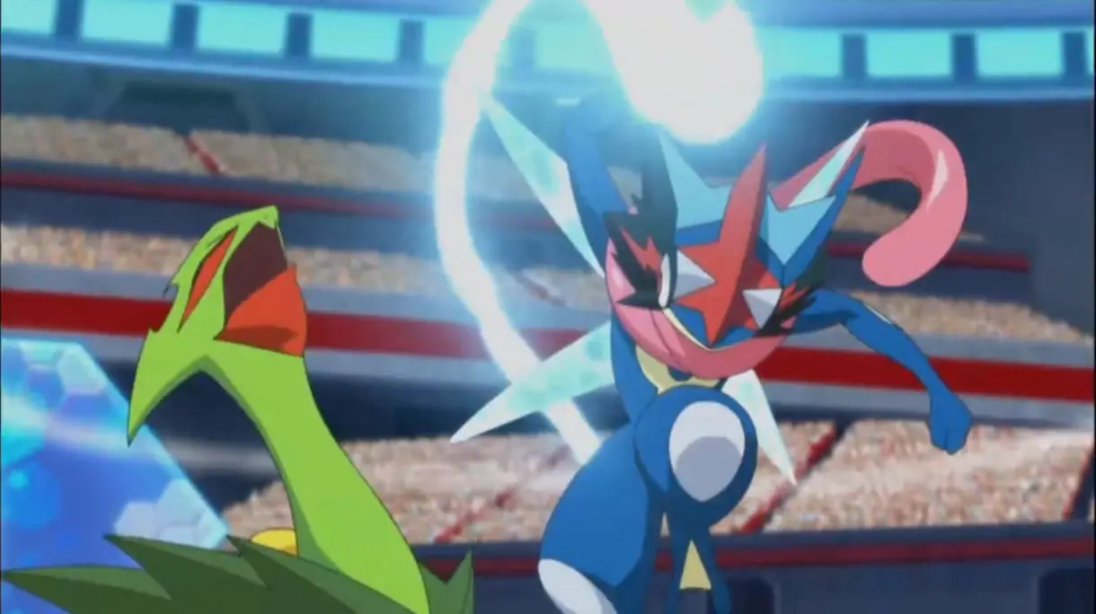 Anime de Pokemon Greninja vs Sceptile