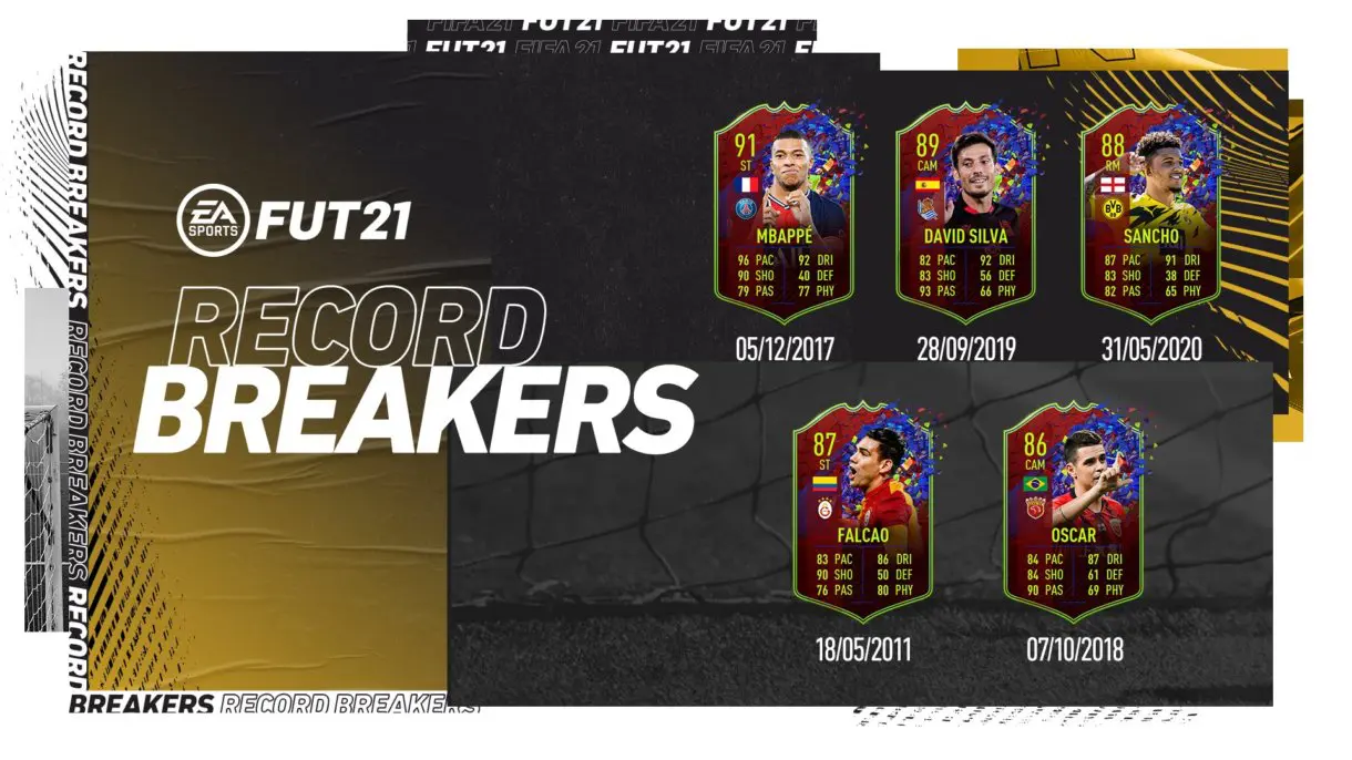 Cartas Record Breakers del Black Friday FIFA 21 Ultimate Team