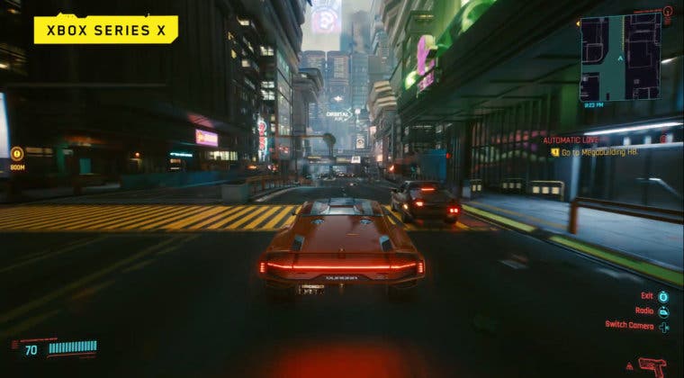 Imagen de Cyberpunk 2077 muestra gameplay en Xbox Series X y Xbox One X