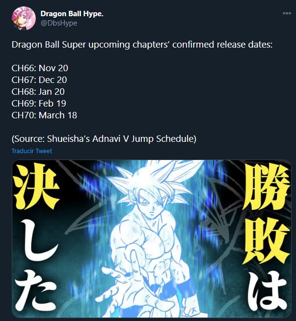 Dragon Ball Super fecha los capítulos 67 a 70 del manga