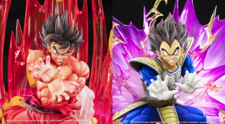 Imagen de Goku y Vegeta (Dragon Ball Z); Tsume luce más de 1000 euros de figura