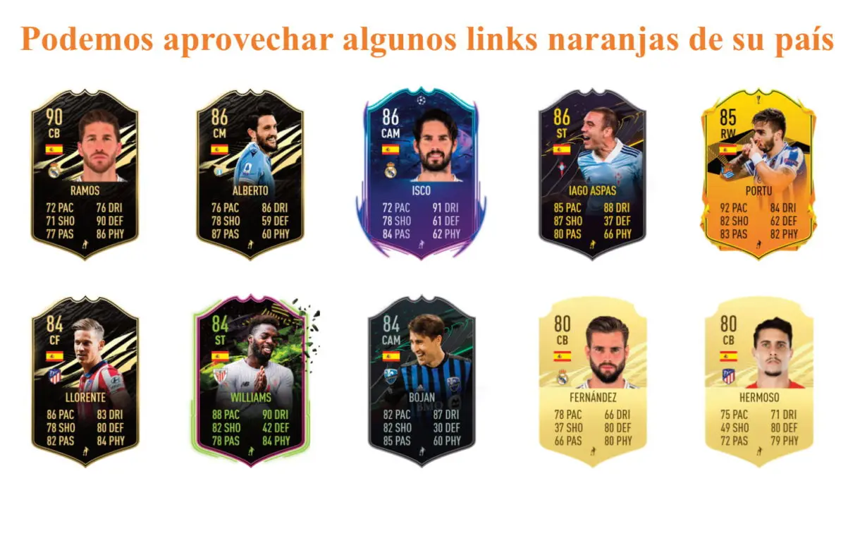 Héctor Bellerín Jugador de Liga links naranjas FIFA 21 Ultimate Team