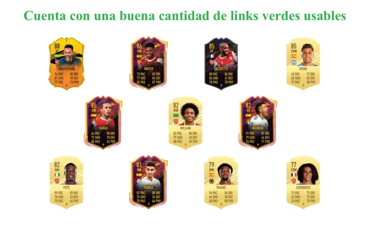Héctor Bellerín Jugador de Liga links verdes FIFA 21 Ultimate Team