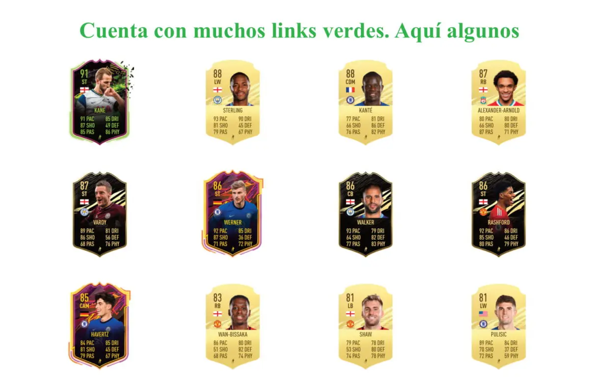 FIFA 21 Ultimate Team Mount RTTF links verdes