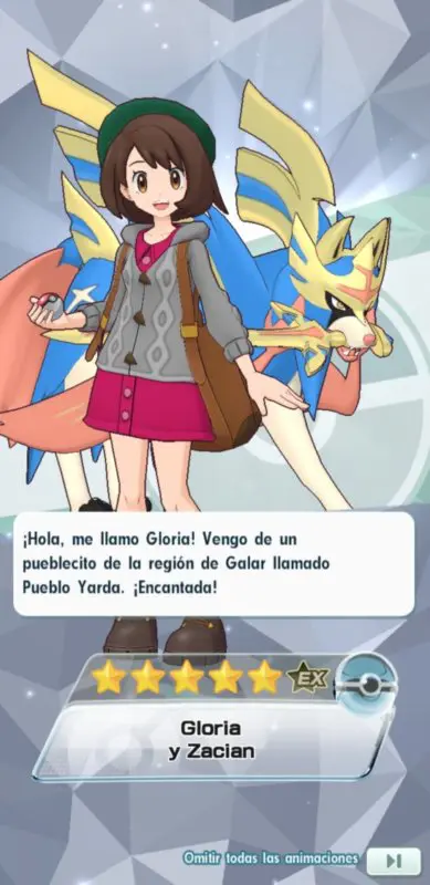 pokemon masters gloria y zacian